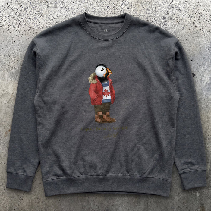 AukCliff Captain Puffin Sweatshirt Charcoal Heather / S Captain Puffin™ “Canada Trailkeeper” Sweatshirt