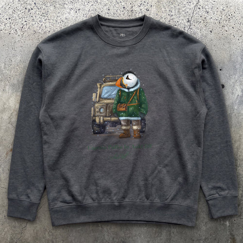 AukCliff Captain Puffin Sweatshirt Charcoal Heather / S Captain Puffin™ Polar Explorer Sweatshirt