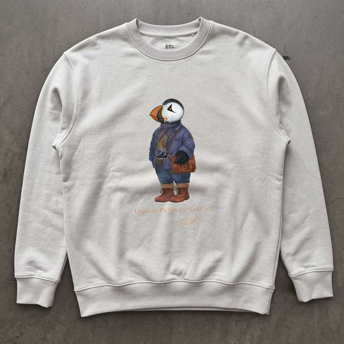 AukCliff Captain Puffin Sweatshirt White / S Captain Puffin™ Street Photographer Sweatshirt