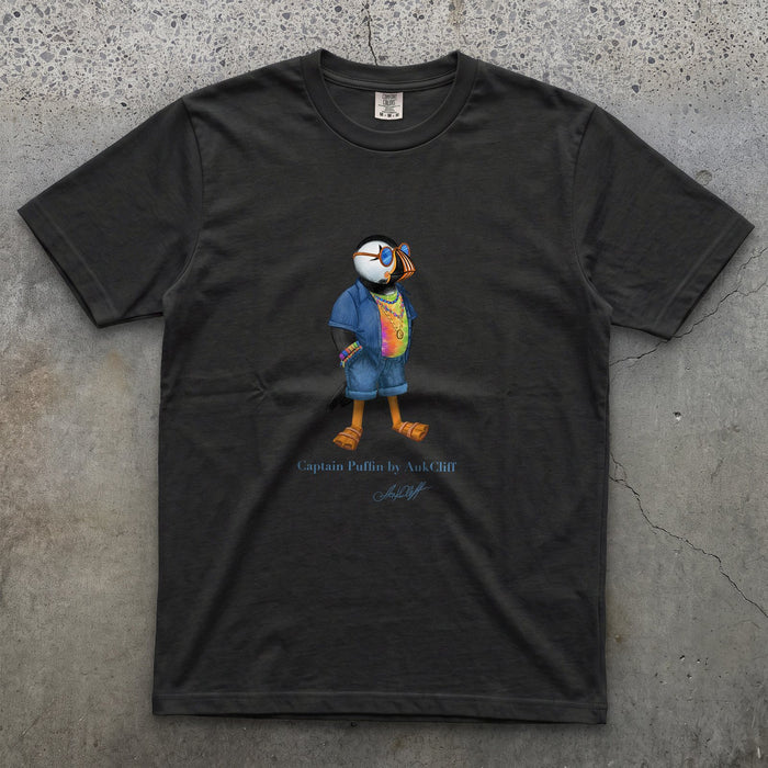 AukCliff Captain Puffin T-shirt Black / S Captain Puffin™ “The Festival Wanderer” Comfort Colors T-Shirt