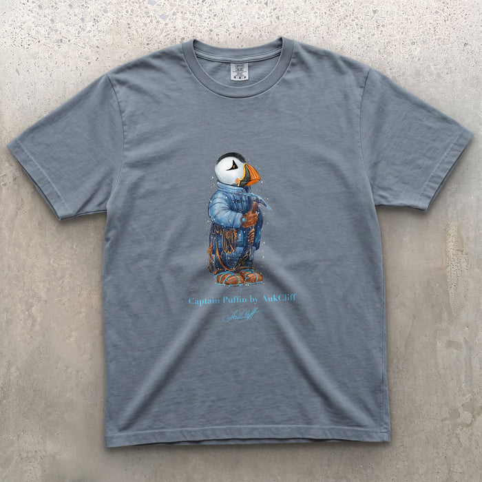 AukCliff Captain Puffin T-shirt Blue Jean / S Captain Puffin™ Everest Expedition Comfort Colors T-Shirt