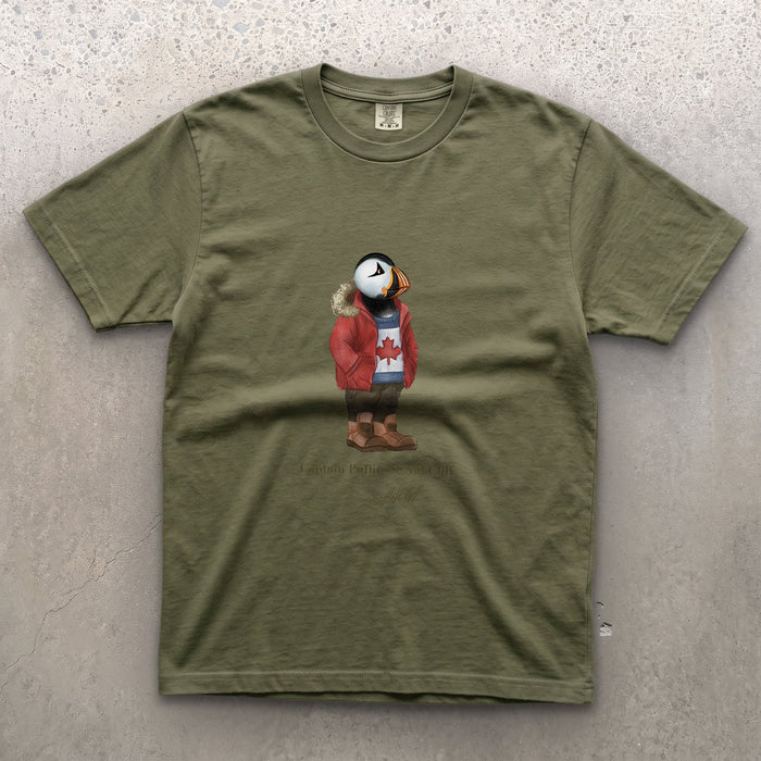 AukCliff Captain Puffin T-shirt Moss / S Captain Puffin™ “Canada Trailkeeper” Comfort Colors T-Shirt