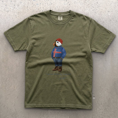 AukCliff Captain Puffin T-shirt Moss / S Captain Puffin™ “Iceland Wanderer” Comfort Colors T-Shirt