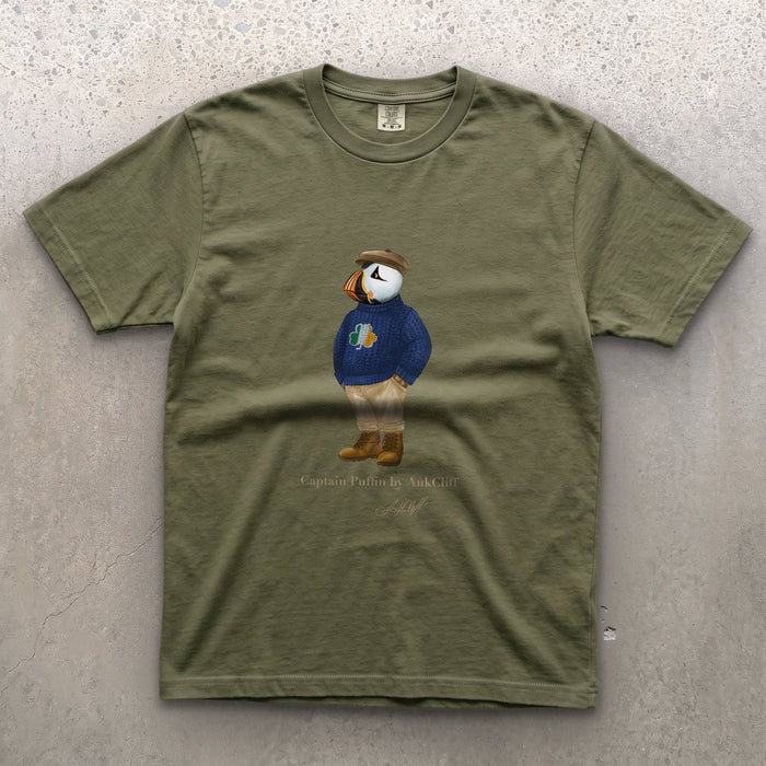AukCliff Captain Puffin T-shirt Moss / S Captain Puffin™ “Irish Trailkeeper” T-Shirt