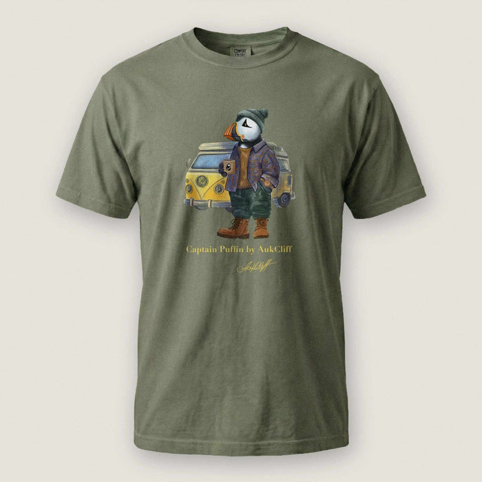 AukCliff Captain Puffin T-shirt Moss / S Captain Puffin™ Van Life Comfort Colors T-Shirt