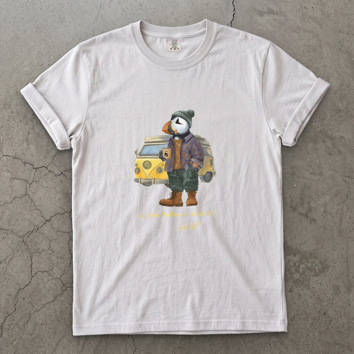 AukCliff Captain Puffin T-shirt White / S Captain Puffin™ Van Life Comfort Colors T-Shirt