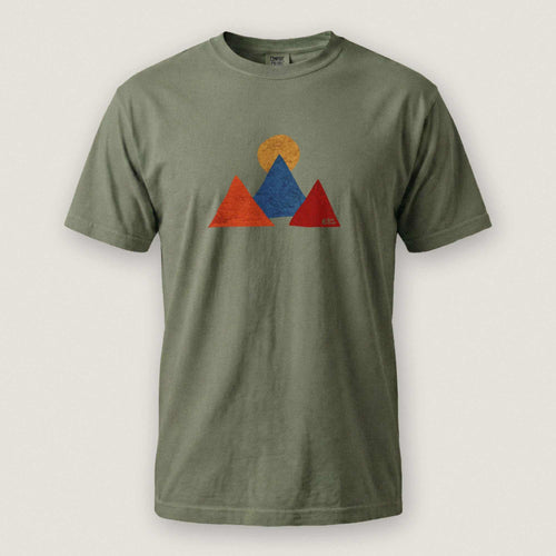 AukCliff Comfort Colors Graphic Tee Moss / S Abstract Peaks Comfort Colors T-shirt