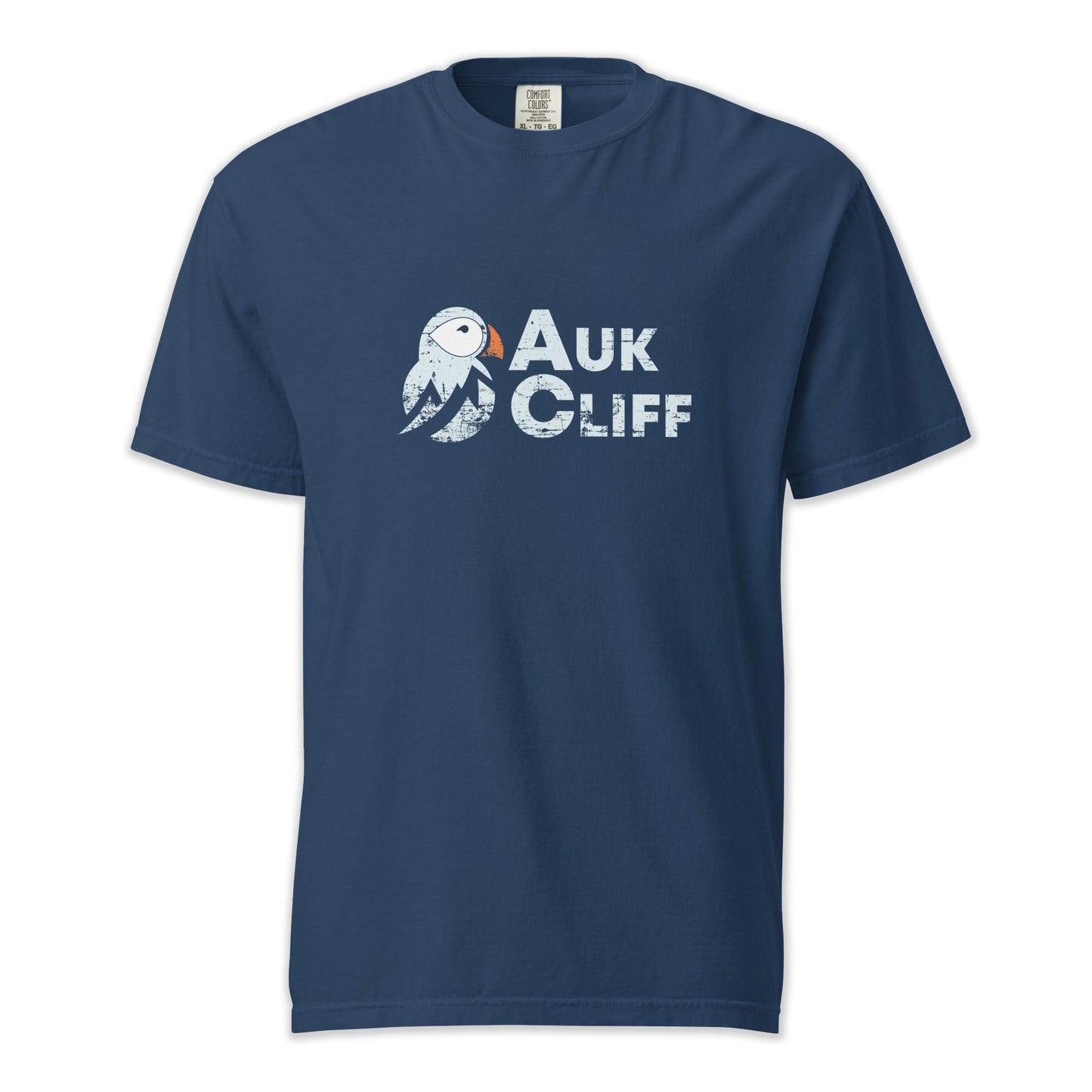AukCliff Comfort Colors Graphic Tee True Navy / S Distressed Puffin Logo Comfort Colors T-Shirt