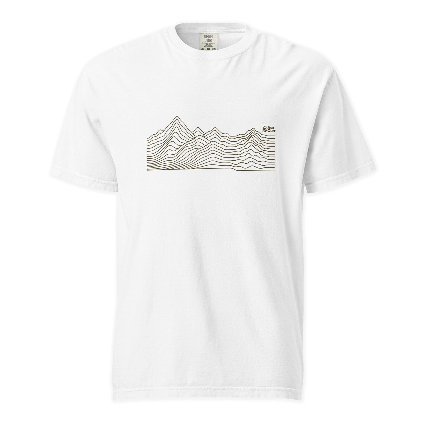 AukCliff Comfort Colors Graphic Tee White / S Abstract Ridge Line Mountain Comfort Colors T-Shirt