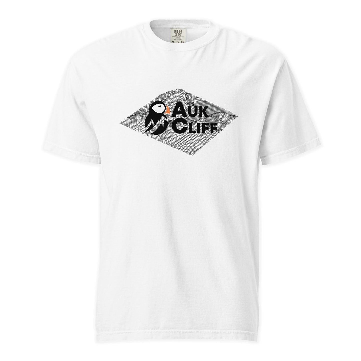 AukCliff Comfort Colors Graphic Tee White / S AukCliff Topographic Logo Comfort Colors T-Shirt