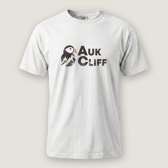 AukCliff Comfort Colors Graphic Tee White / S Distressed Puffin Logo Comfort Colors T-Shirt