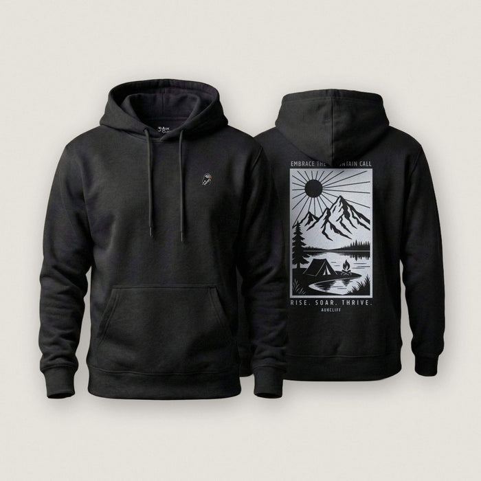 AukCliff Cotton Heritage Hoodie Black / S Embrace The Mountain Call Hoodie