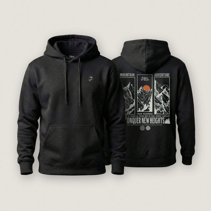 AukCliff Cotton Heritage Hoodie Black / S Mountain Adventure Hoodie