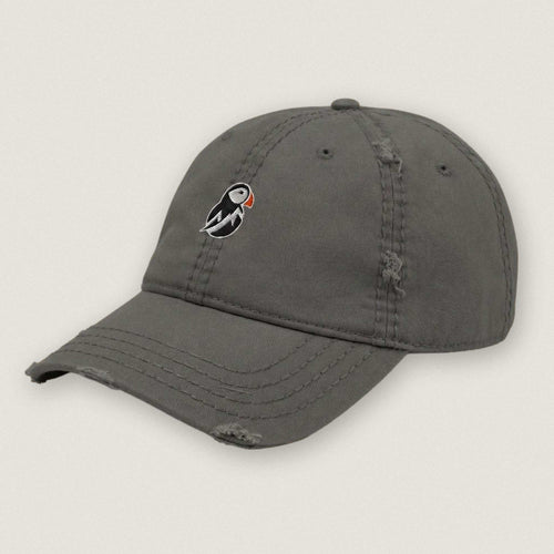 AukCliff Distressed Dad Hat Asphalt Distressed Dad Hat