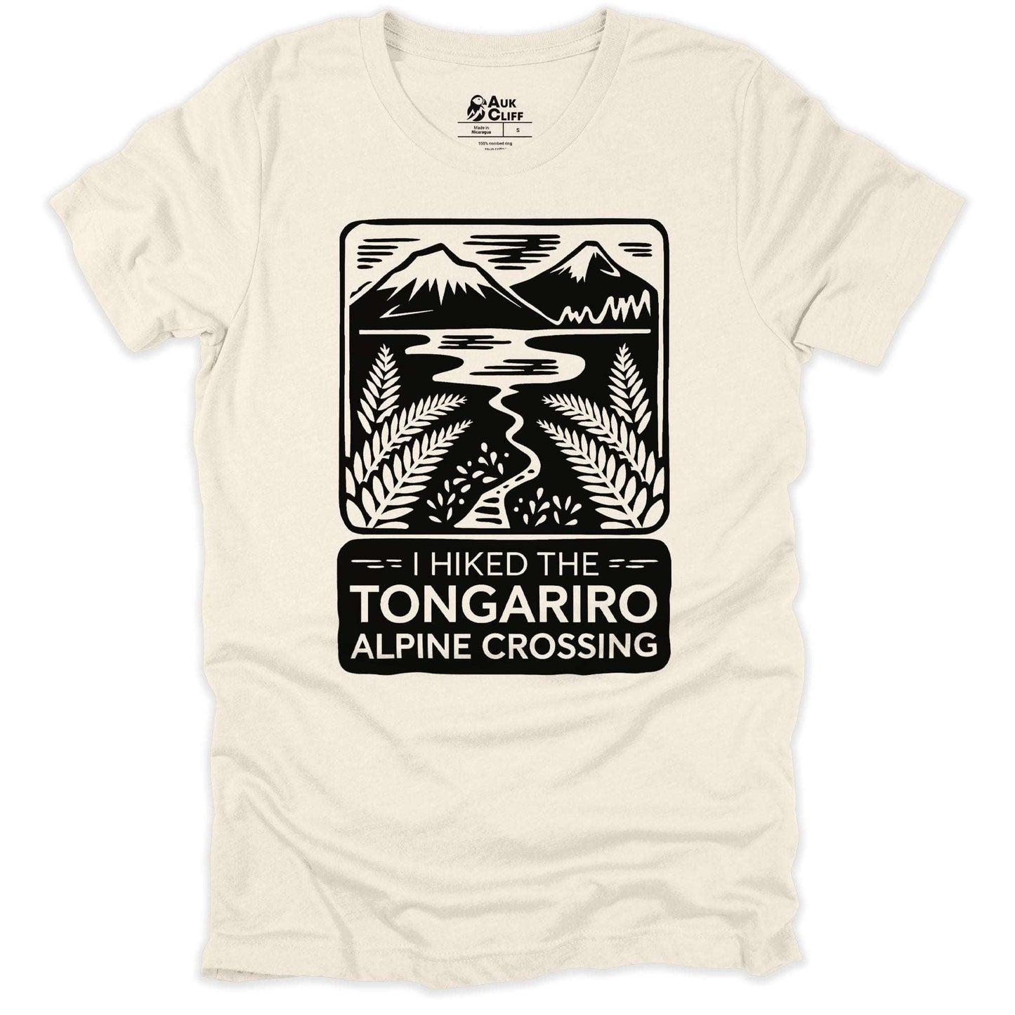 AukCliff Hiking and Camping Graphic Tees Natural / S I Hiked the Tongariro Alpine Crossing T-Shirt