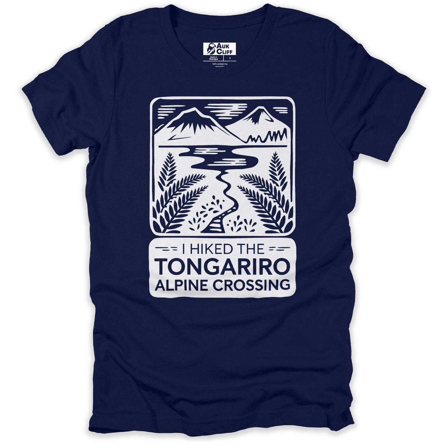 AukCliff Hiking and Camping Graphic Tees Navy / S I Hiked the Tongariro Alpine Crossing T-Shirt