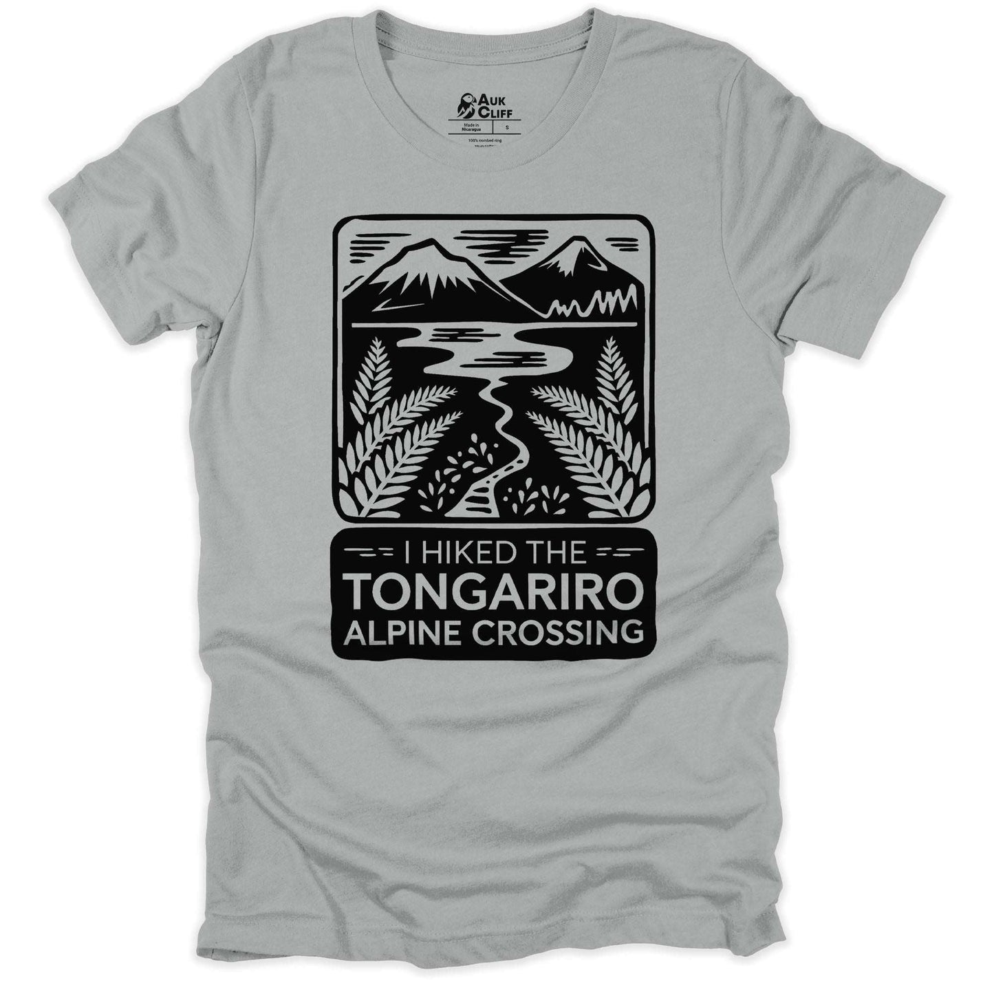 AukCliff Hiking and Camping Graphic Tees Silver / S I Hiked the Tongariro Alpine Crossing T-Shirt