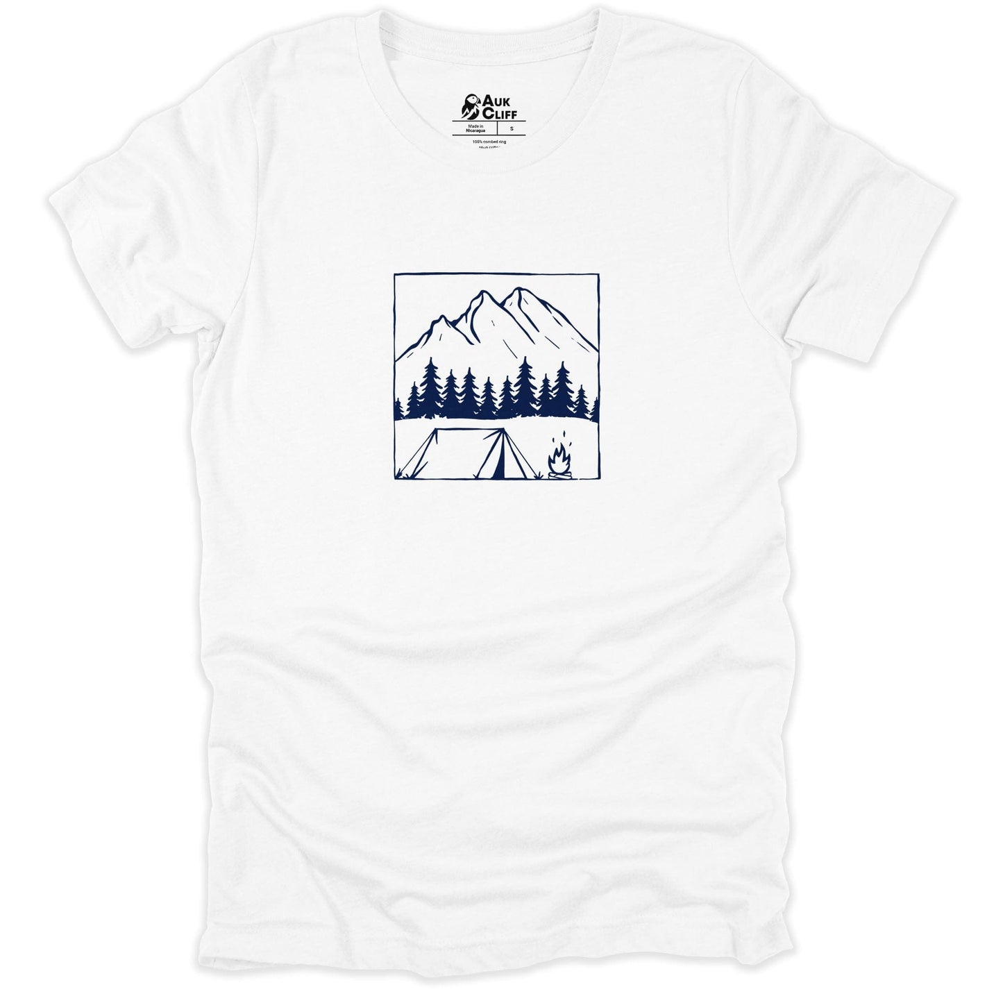 AukCliff Hiking and Camping Graphic Tees White / S Campfire Serenity T-shirt