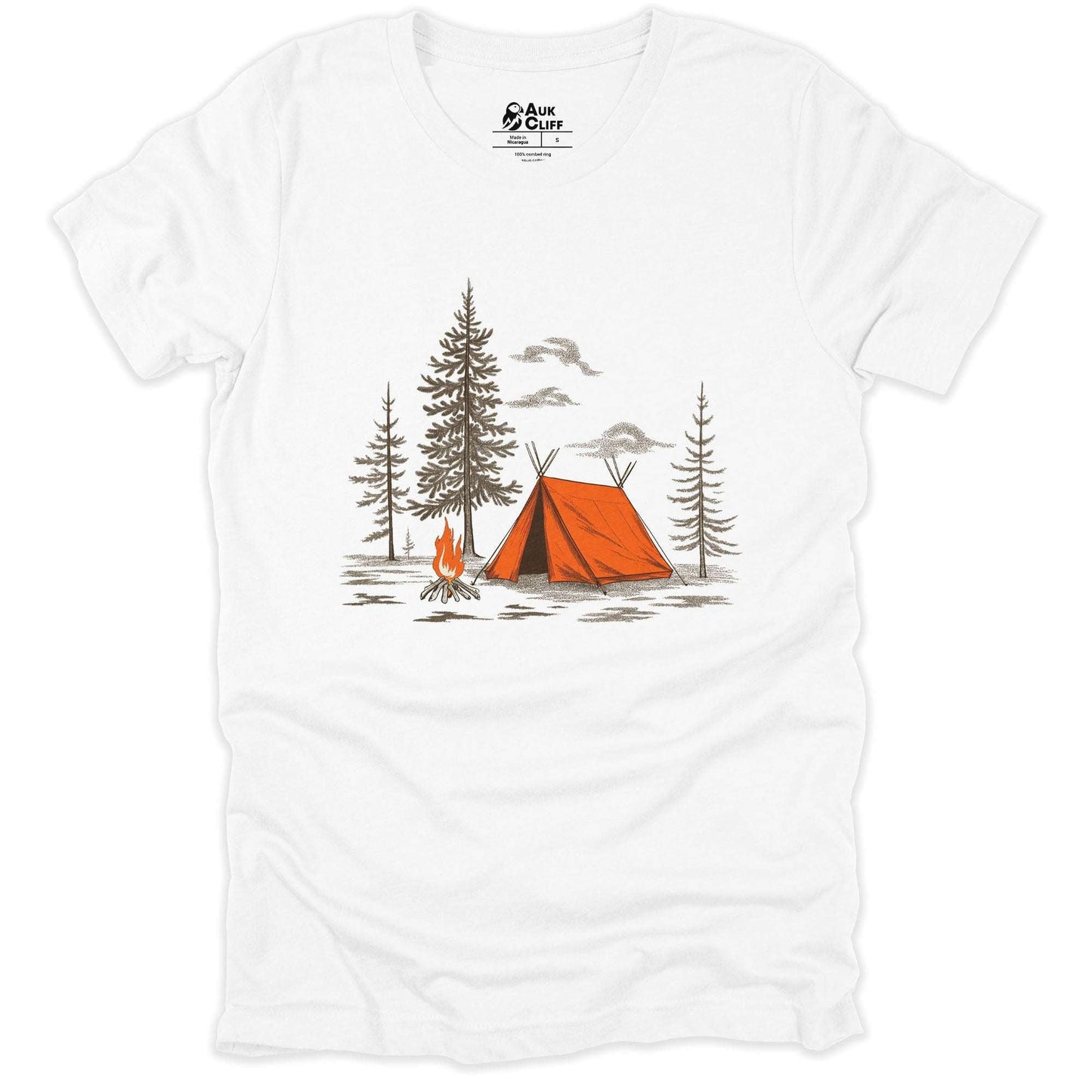 AukCliff Hiking and Camping Graphic Tees White / S Campfire Tales T-shirt