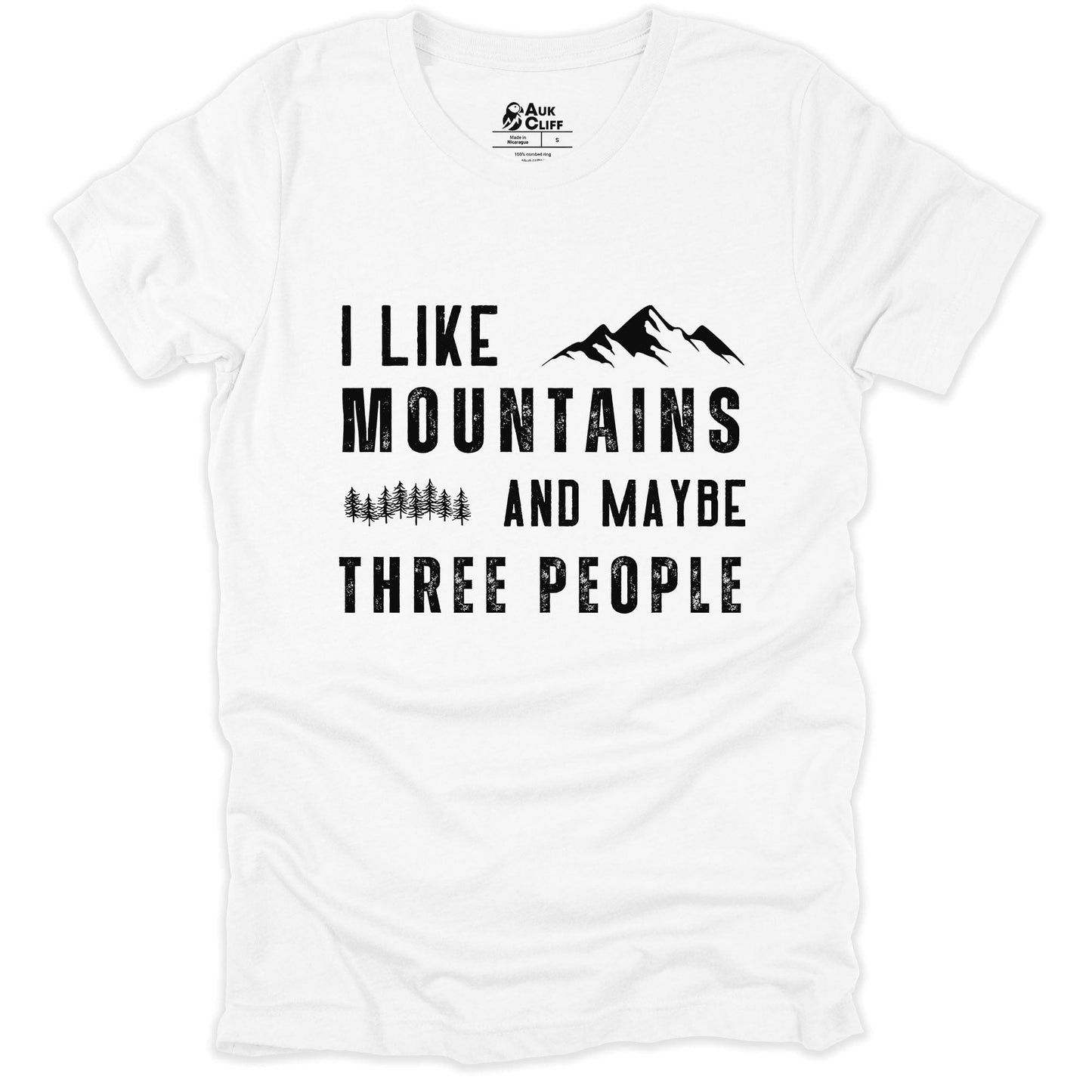 AukCliff Humour and Motivation Graphic Tees White / S Mountains and Solitude T-shirt