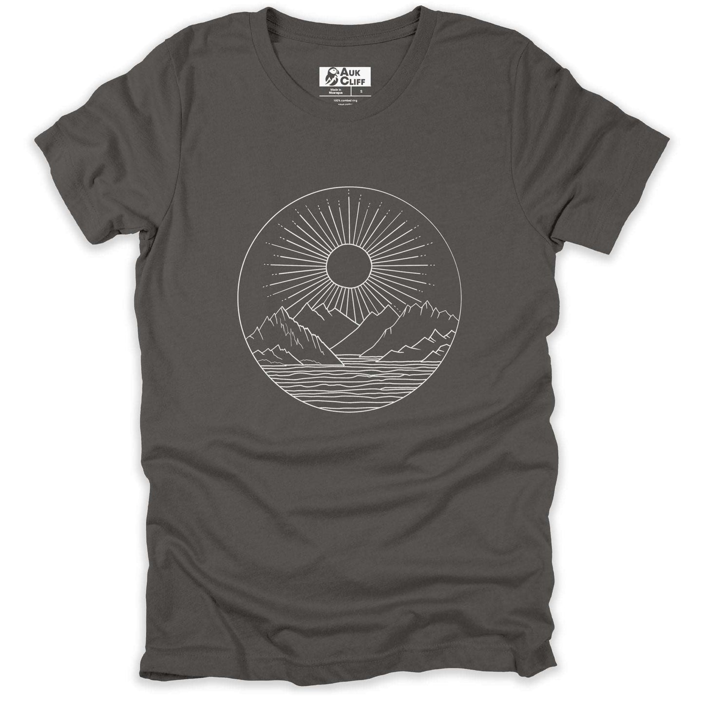 AukCliff Mountain and Wilderness Graphic Tees Asphalt / S Celestial Serenity T-shirt