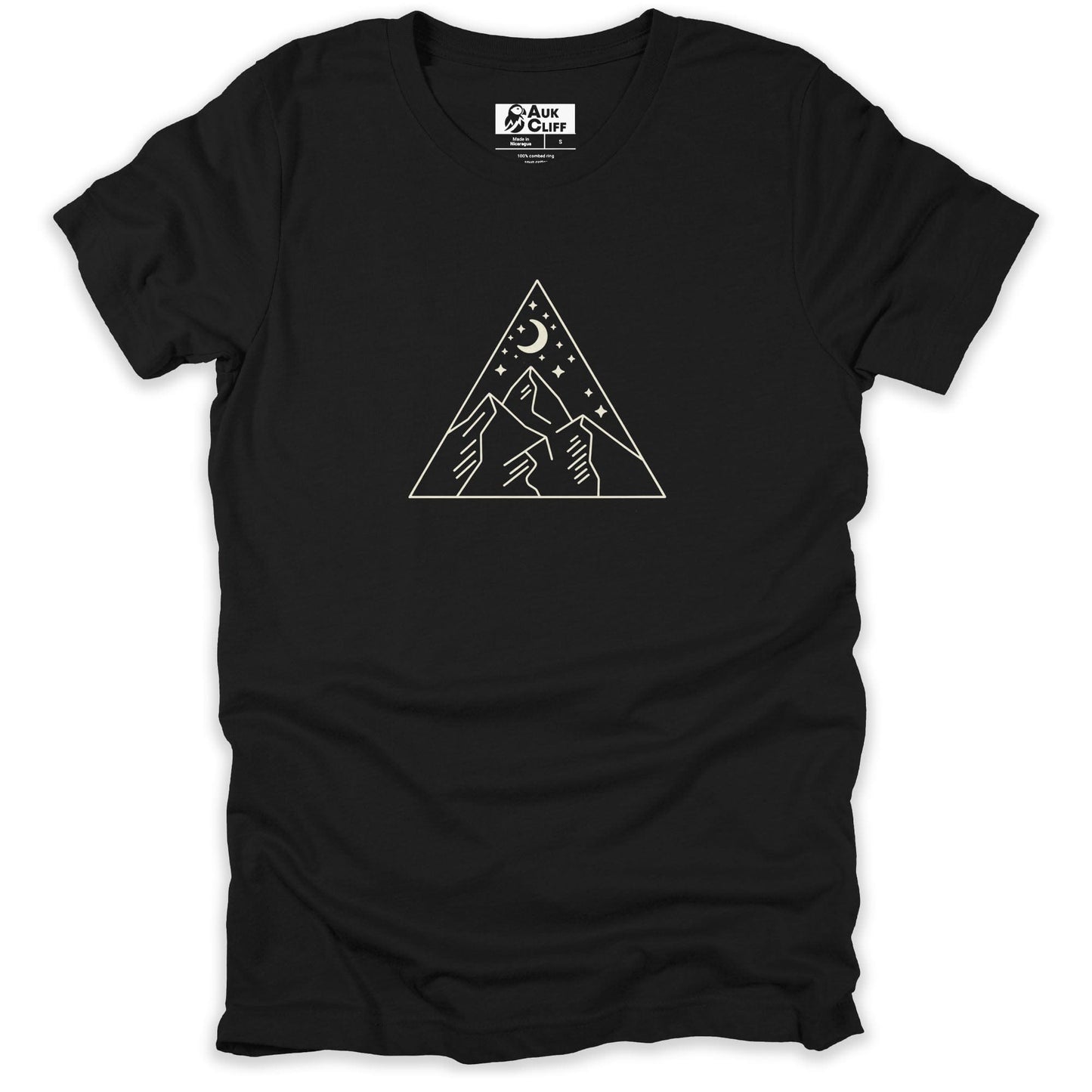 AukCliff Mountain and Wilderness Graphic Tees Black / S Celestial Peaks T-shirt