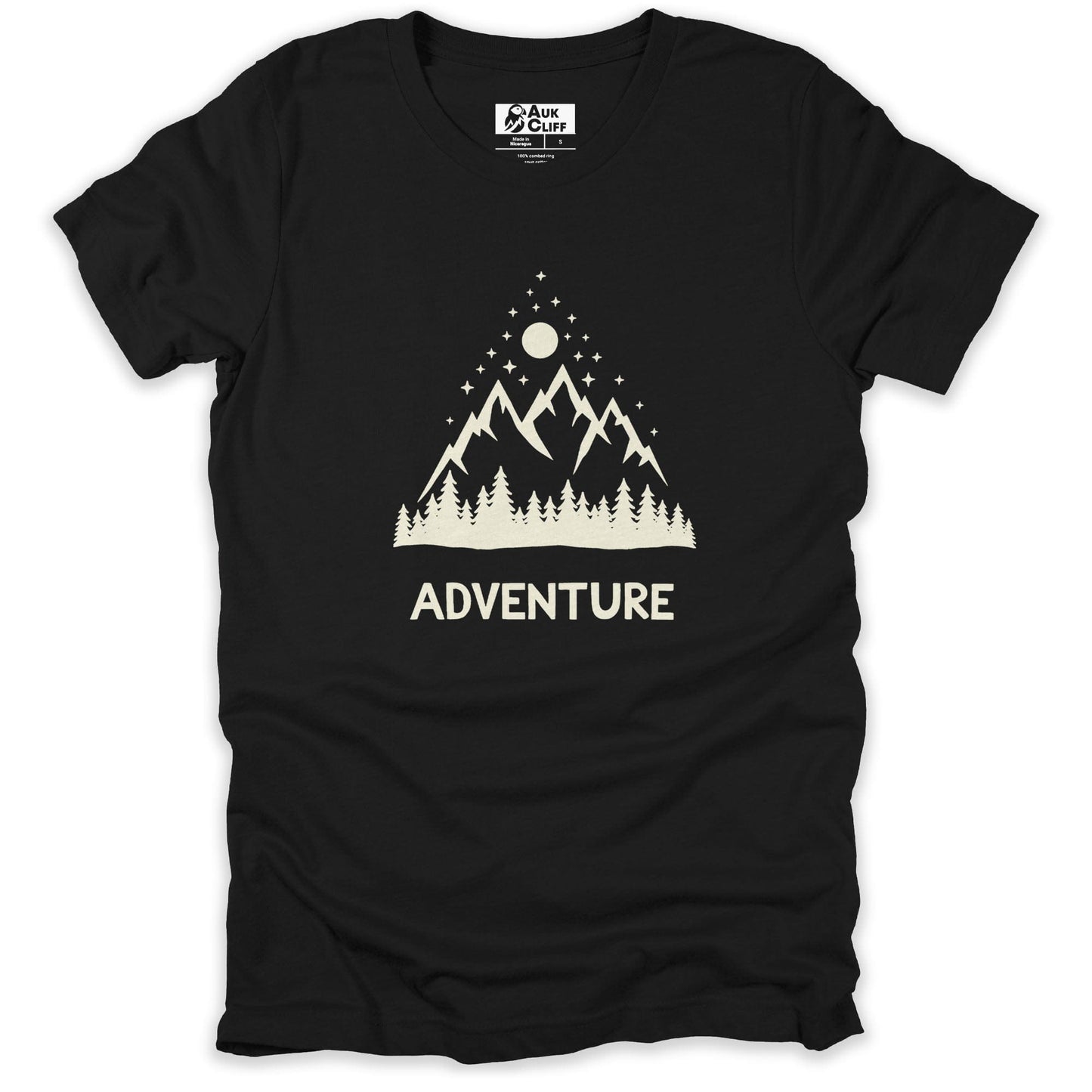AukCliff Mountain and Wilderness Graphic Tees Black / S Mountain Adventure T-shirt