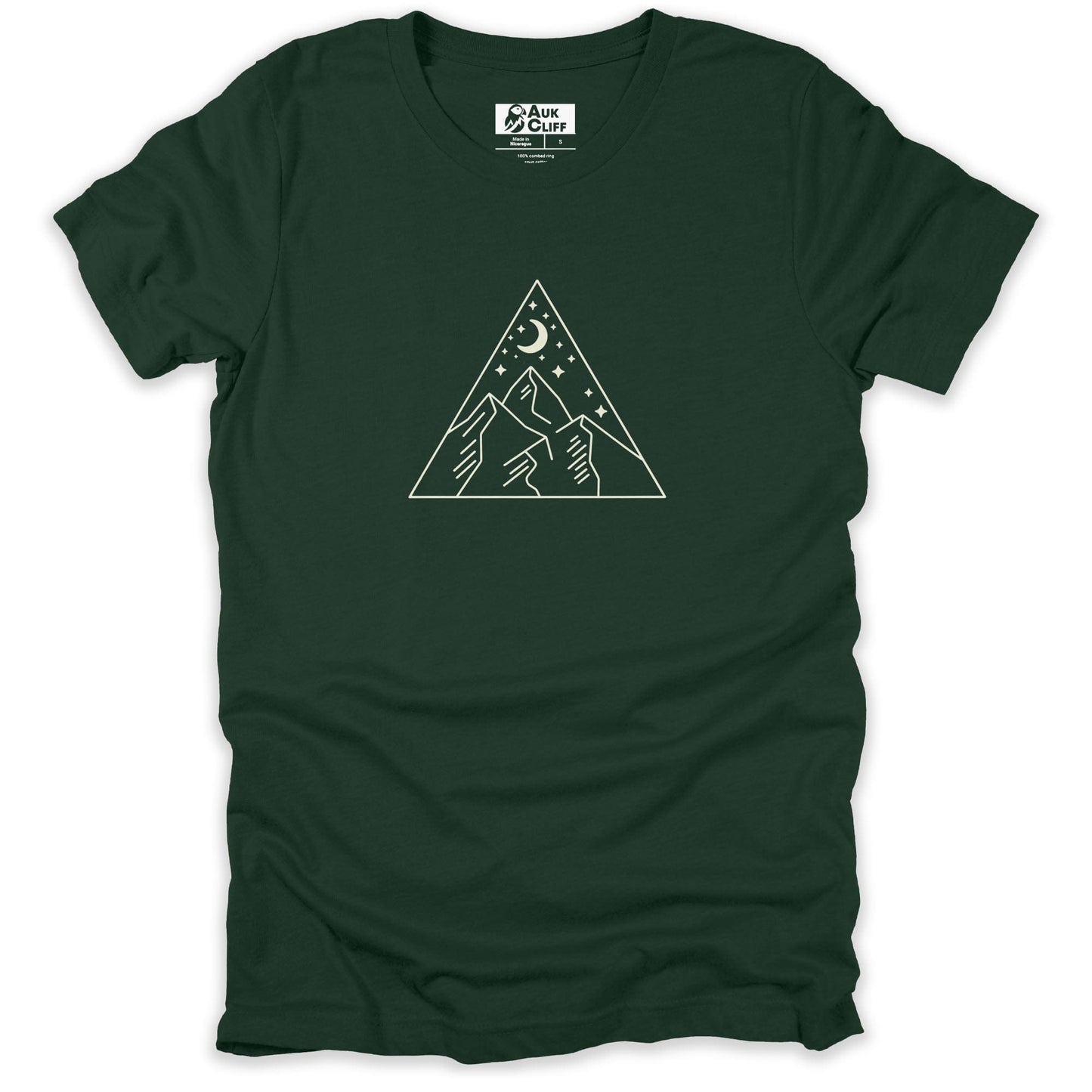 AukCliff Mountain and Wilderness Graphic Tees Forest / S Celestial Peaks T-shirt