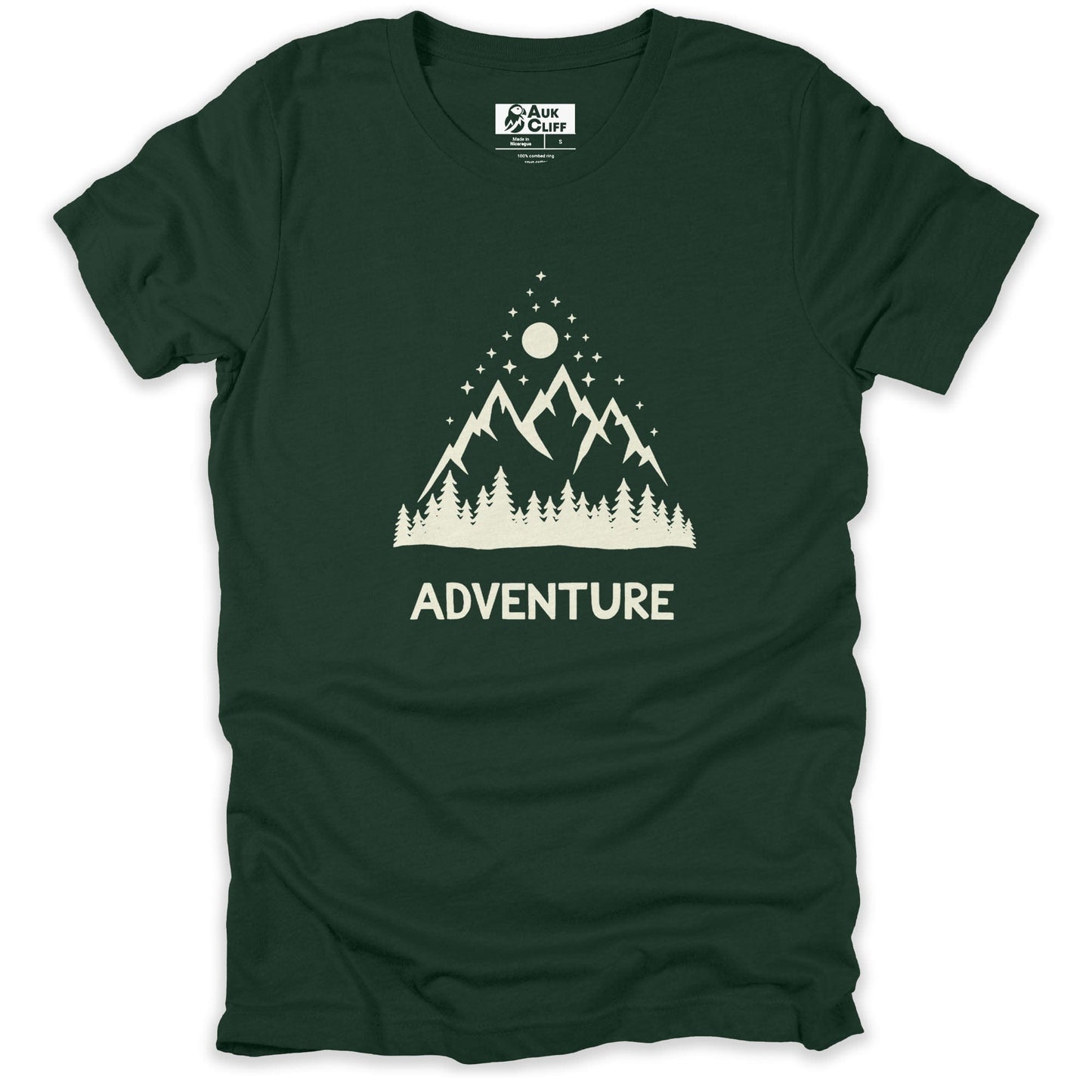 AukCliff Mountain and Wilderness Graphic Tees Forest / S Mountain Adventure T-shirt