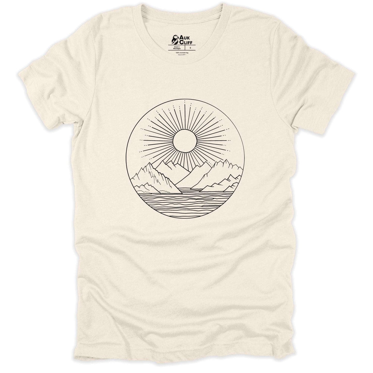 AukCliff Mountain and Wilderness Graphic Tees Natural / S Celestial Serenity T-shirt