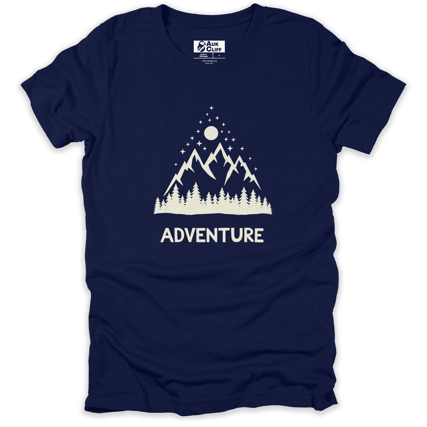 AukCliff Mountain and Wilderness Graphic Tees Navy / S Mountain Adventure T-shirt