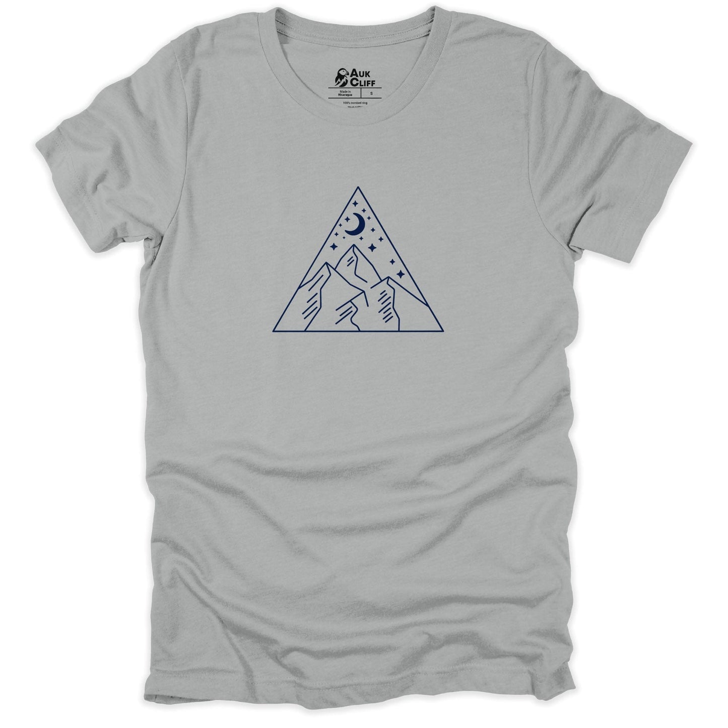 AukCliff Mountain and Wilderness Graphic Tees Silver / S Celestial Peaks T-shirt