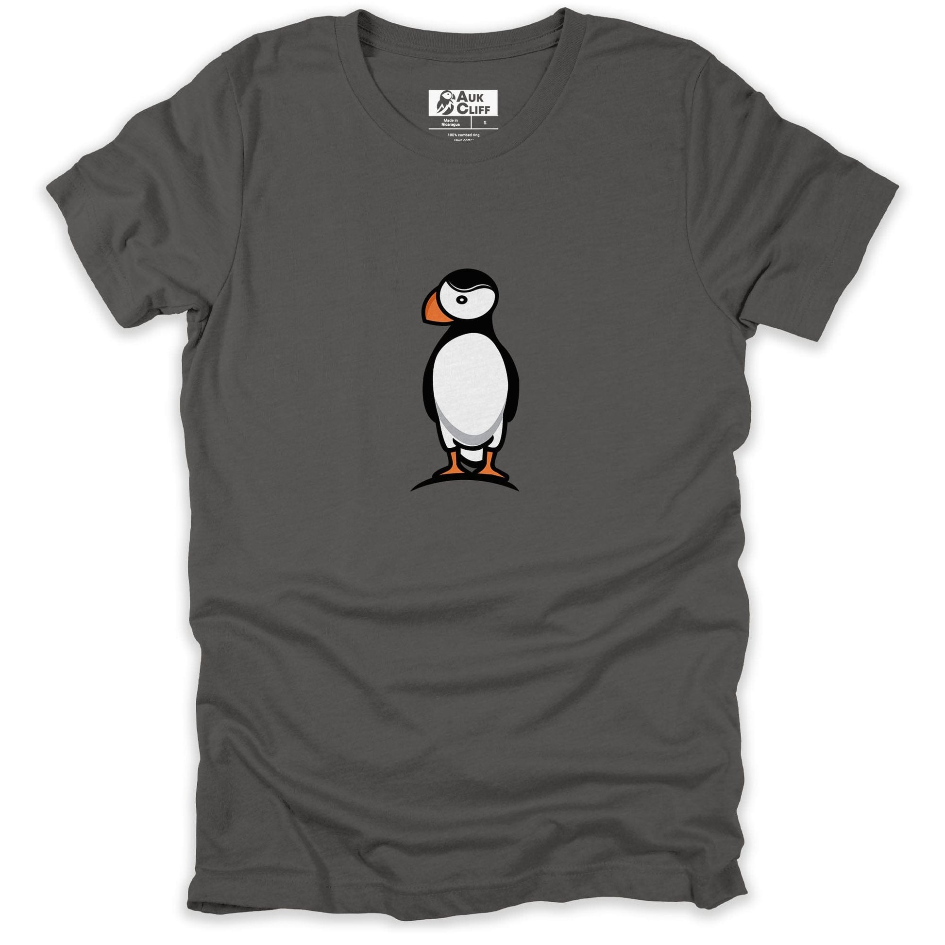 AukCliff Nature and Wildlife Graphic Tees Asphalt / S Puffin T-Shirt