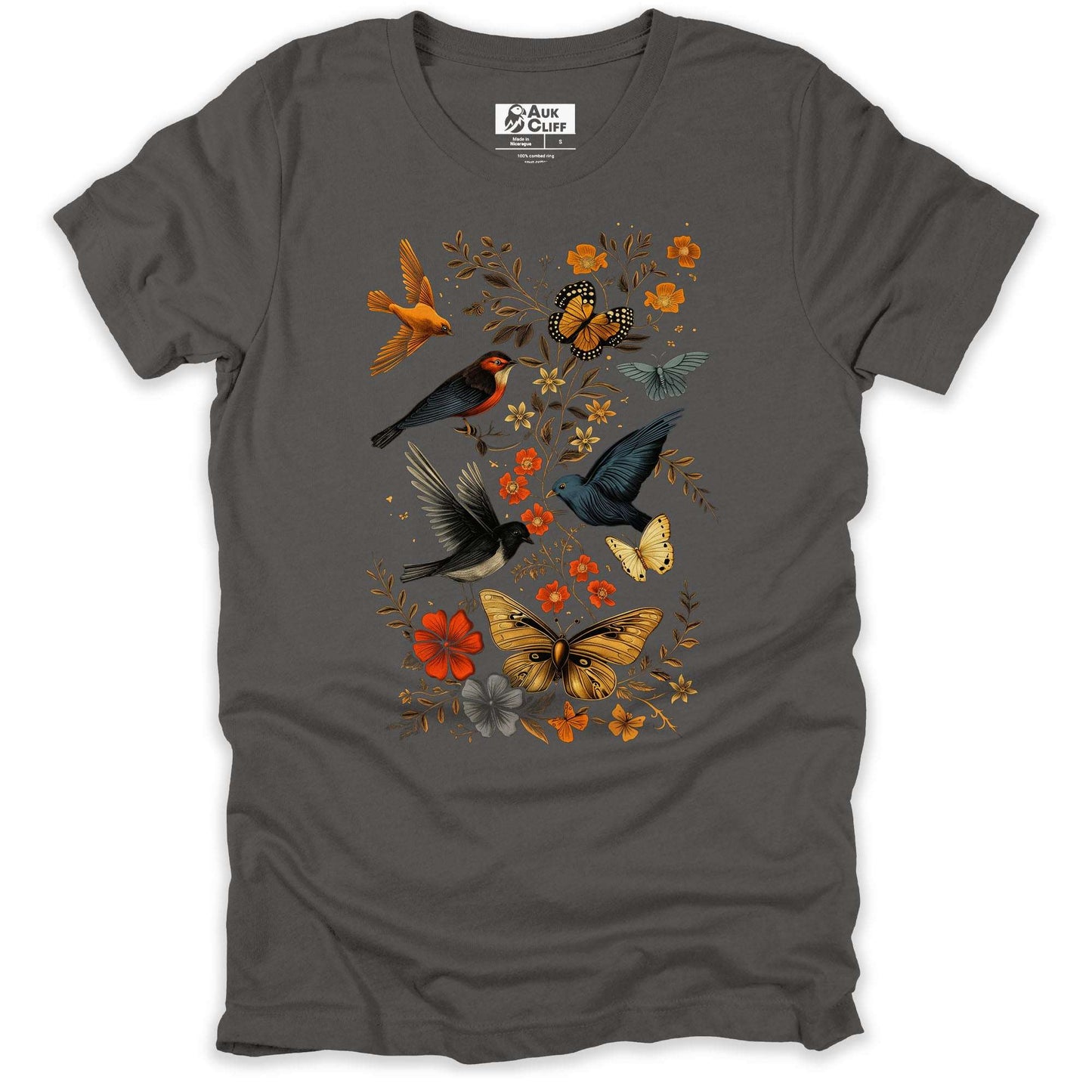 AukCliff Nature and Wildlife Graphic Tees Asphalt / S Sky Dance T-shirt