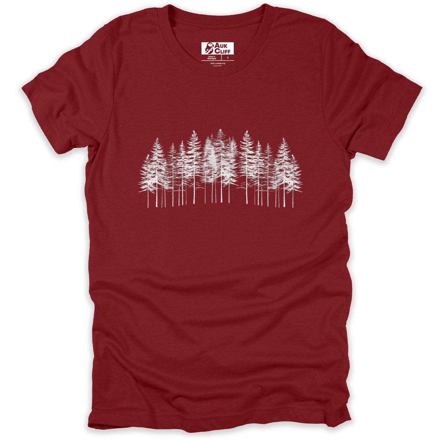 AukCliff Nature and Wildlife Graphic Tees Cardinal / S Pine Silhouette T-shirt