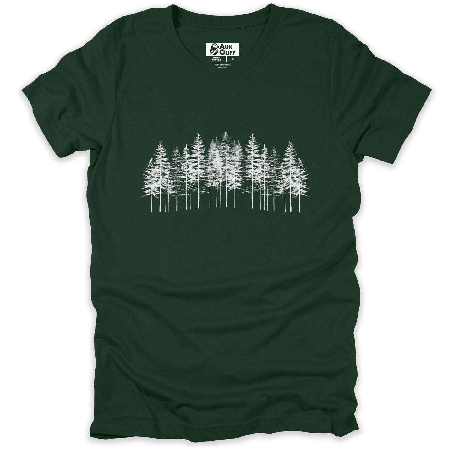 AukCliff Nature and Wildlife Graphic Tees Forest / S Pine Silhouette T-shirt
