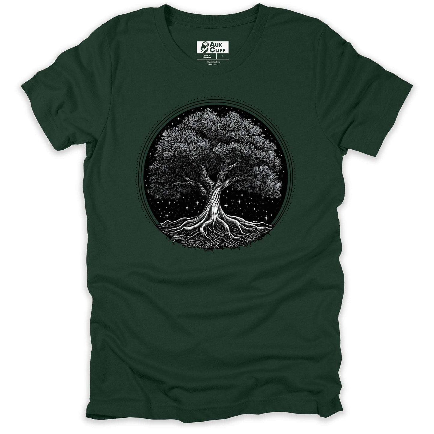 AukCliff Nature and Wildlife Graphic Tees Forest / S Roots of Serenity T-shirt