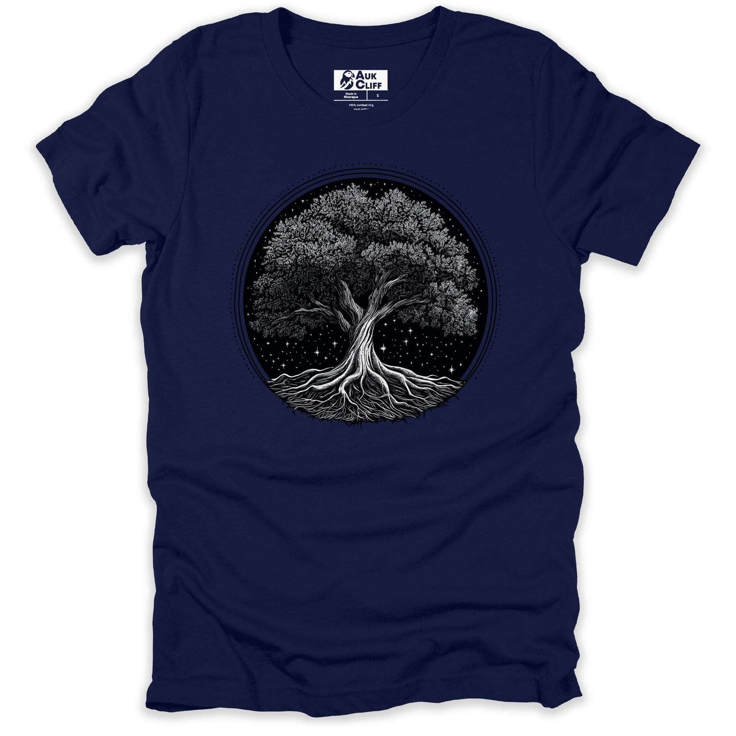 AukCliff Nature and Wildlife Graphic Tees Navy / S Roots of Serenity T-shirt