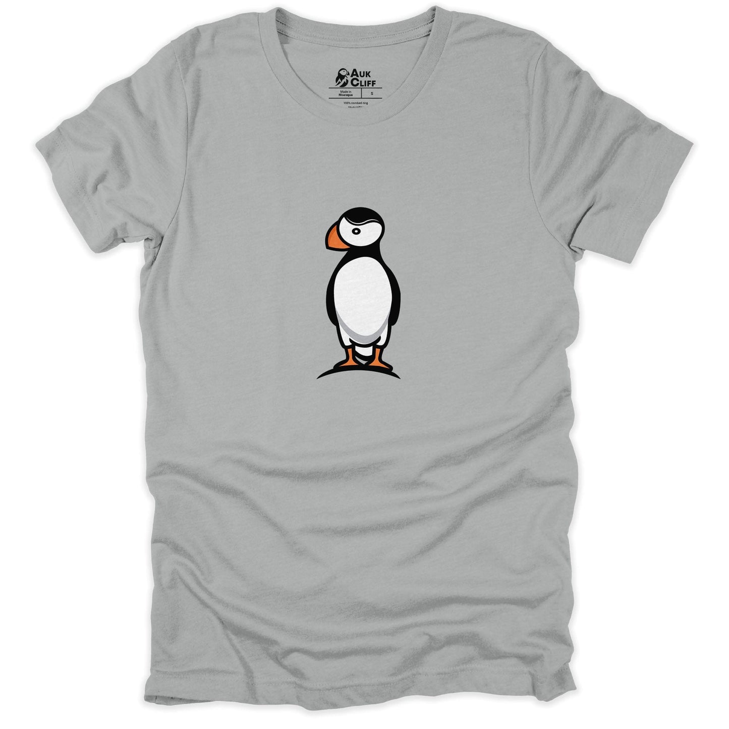 AukCliff Nature and Wildlife Graphic Tees Silver / S Puffin T-Shirt