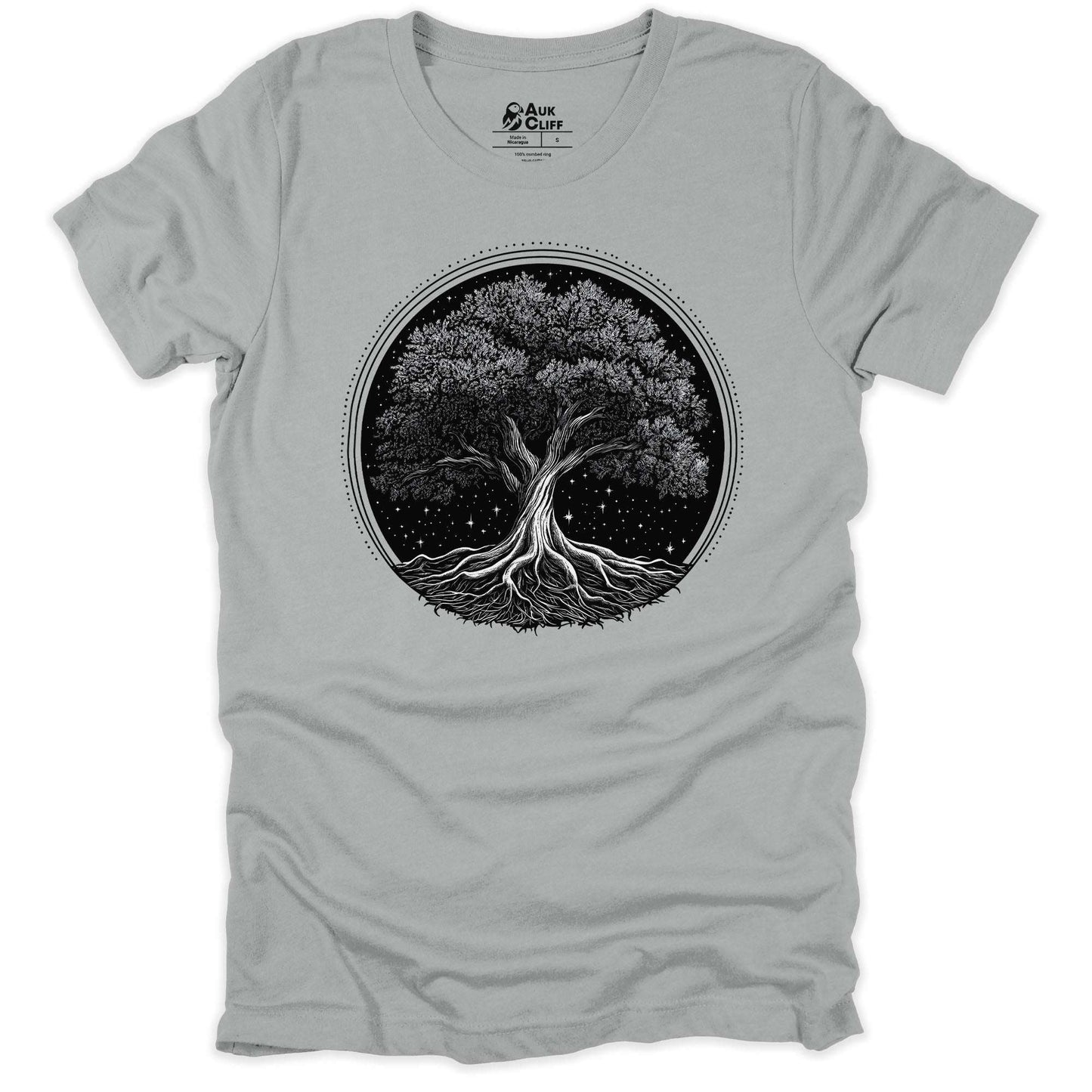 AukCliff Nature and Wildlife Graphic Tees Silver / S Roots of Serenity T-shirt