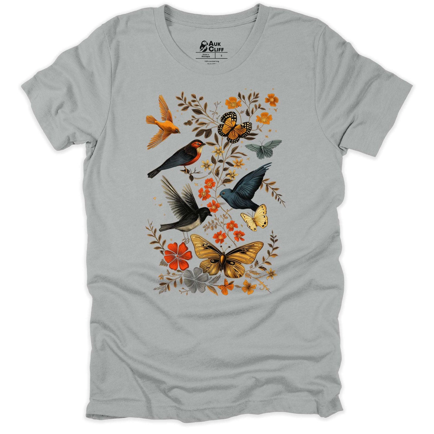 AukCliff Nature and Wildlife Graphic Tees Silver / S Sky Dance T-shirt