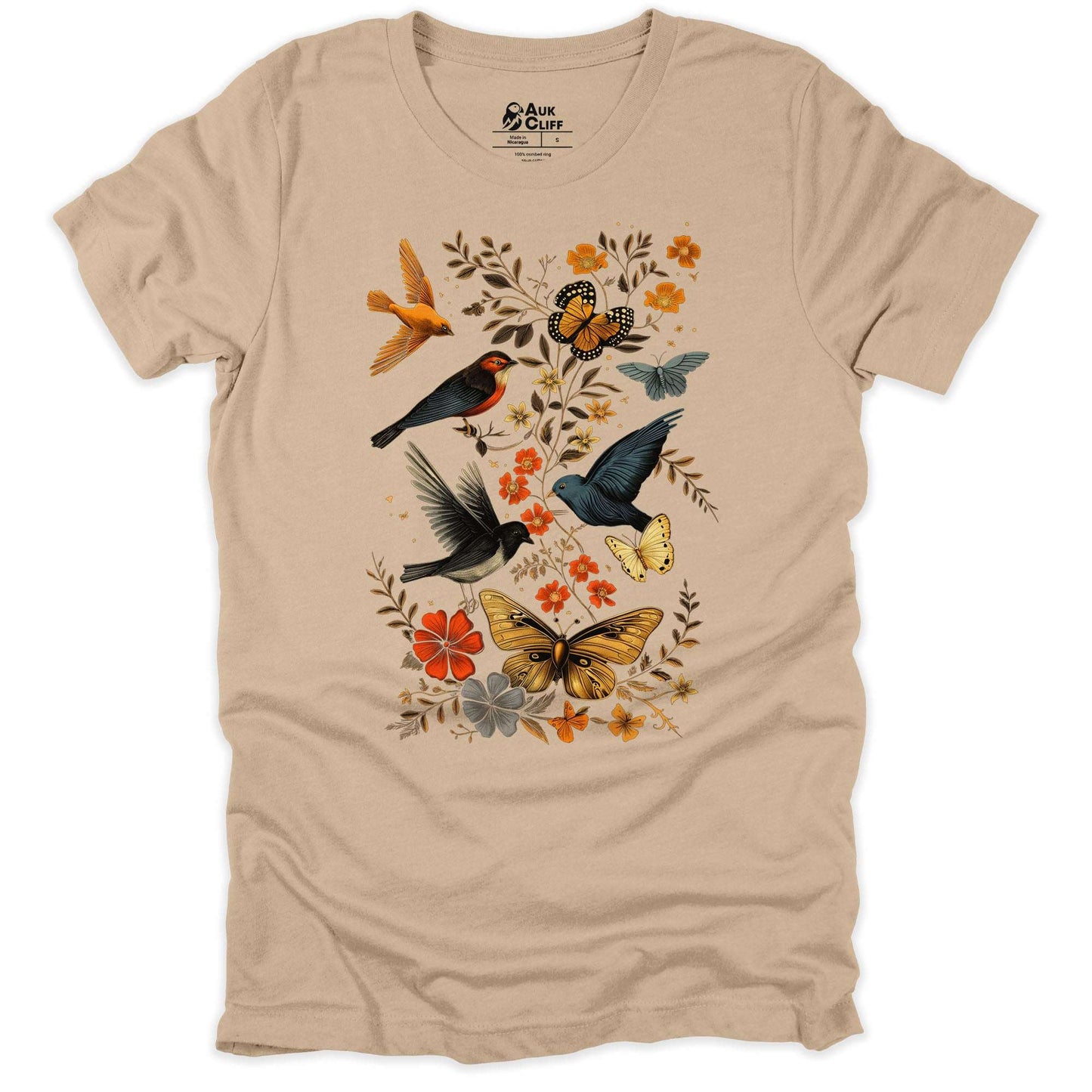 AukCliff Nature and Wildlife Graphic Tees Tan / S Sky Dance T-shirt