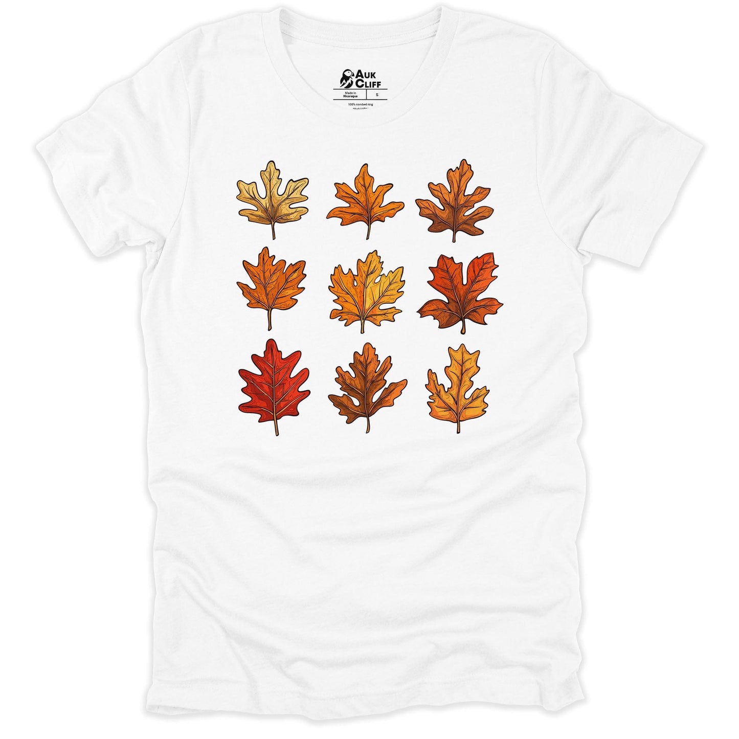 AukCliff Nature and Wildlife Graphic Tees White / S Fall Leaves Collection T-shirt