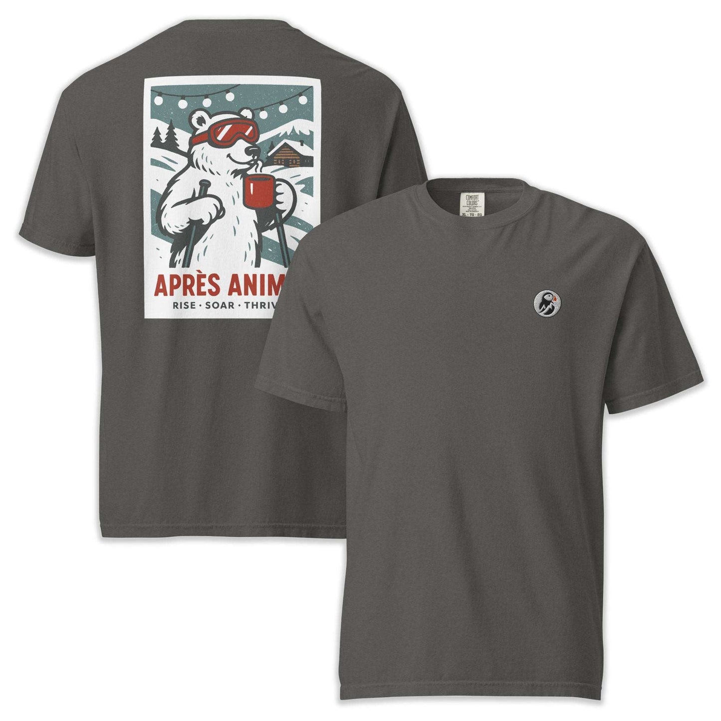 AukCliff Rear Print Comfort Colors T-shirt Pepper / S Après Animal Comfort Colors Tee