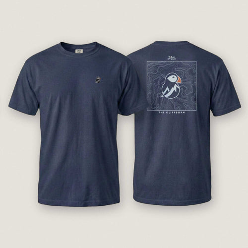 AukCliff Rear Print Comfort Colors T-shirt True Navy / S The Cliffborn Comfort Colors T-Shirt
