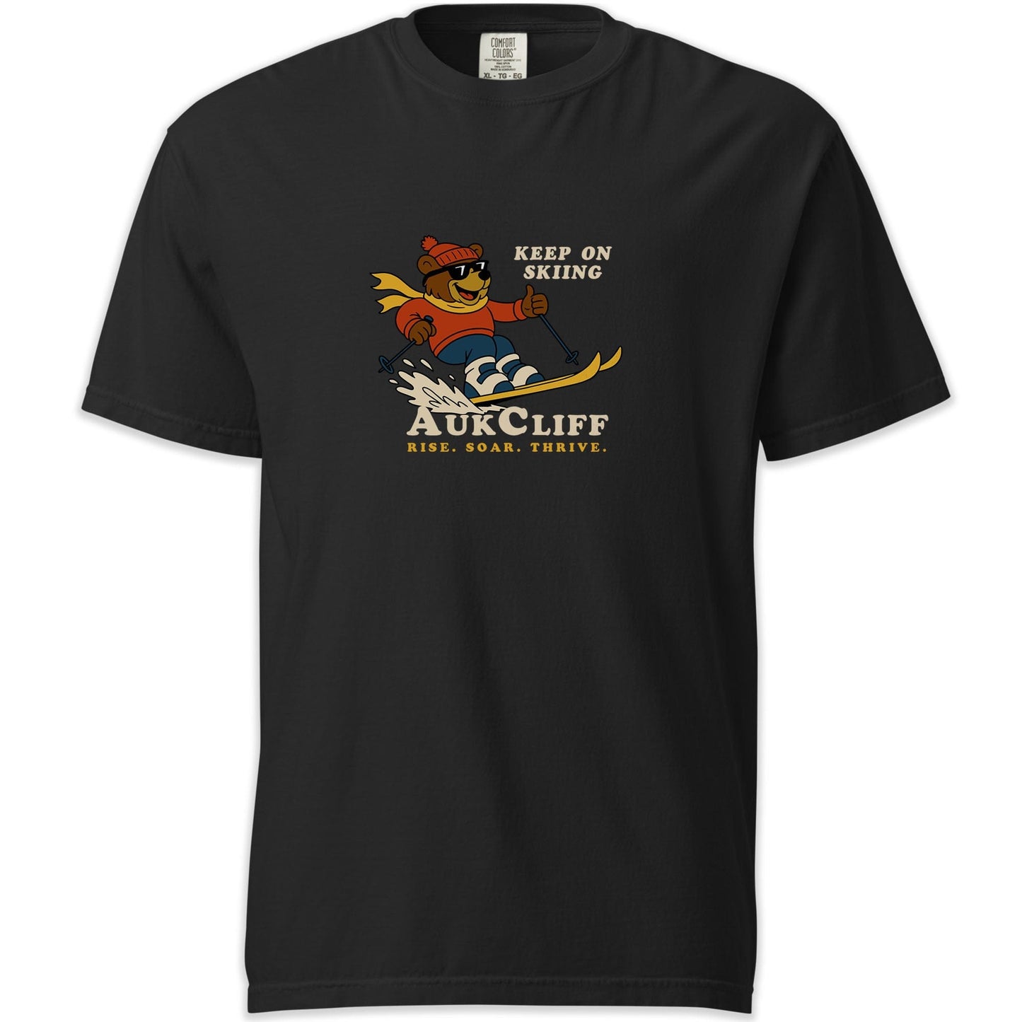 AukCliff Simple Comfort Colors T-shirt Black / S AukCliff Keep On Skiing Comfort Colors T-shirt