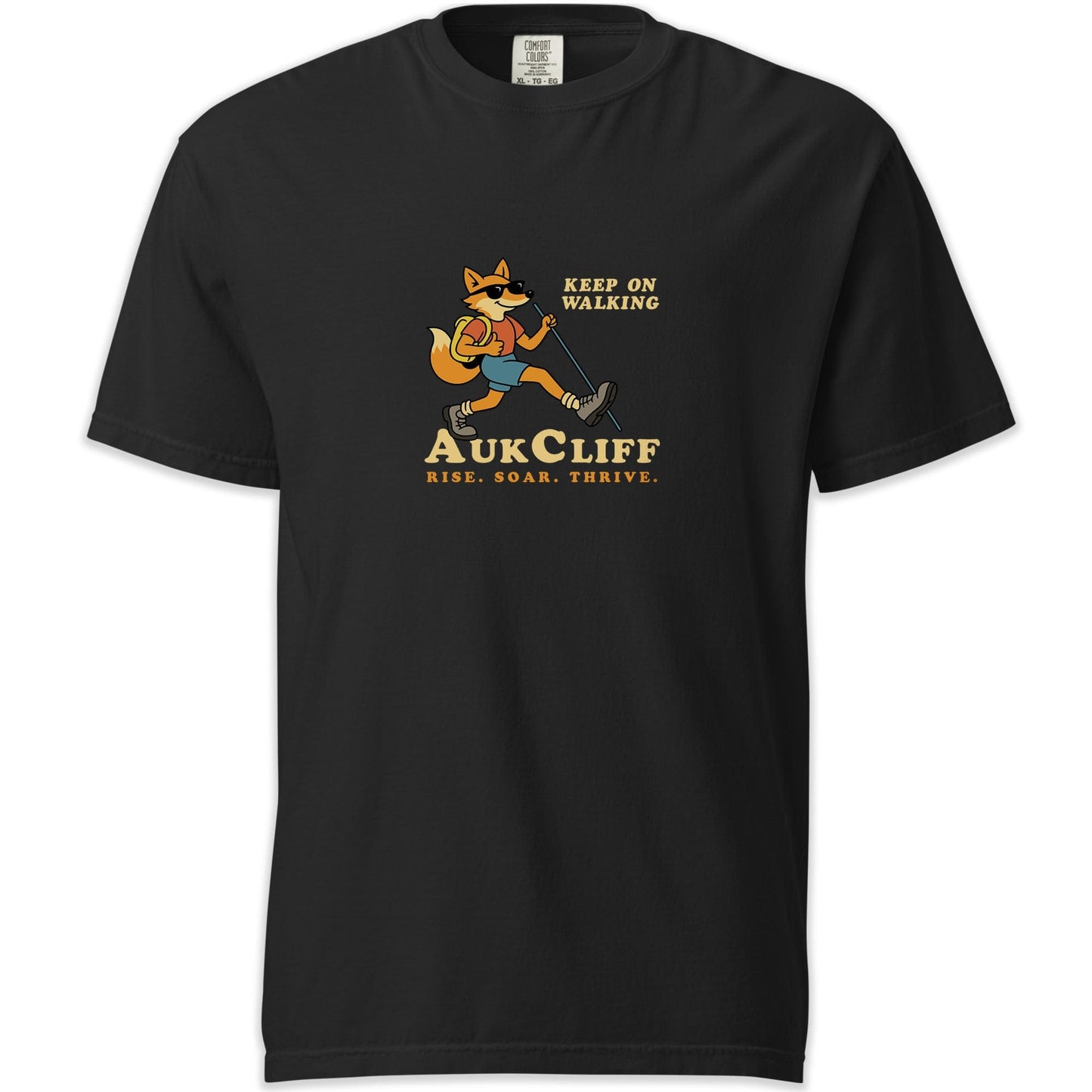 AukCliff Simple Comfort Colors T-shirt Black / S AukCliff Keep On Walking Comfort Colors T-shirt