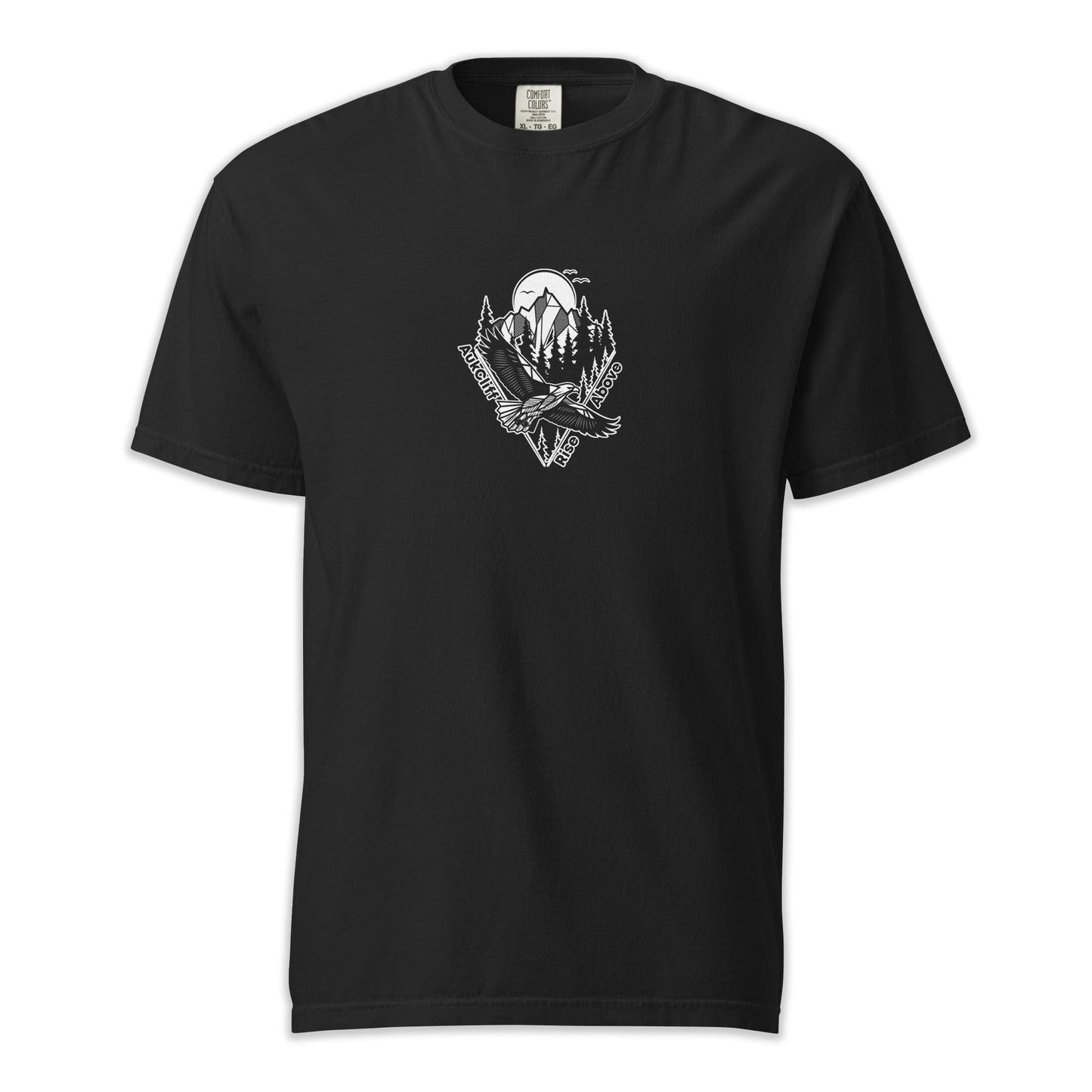 AukCliff Simple Comfort Colors T-shirt Black / S Rise Above Eagle Comfort Colors T-shirt