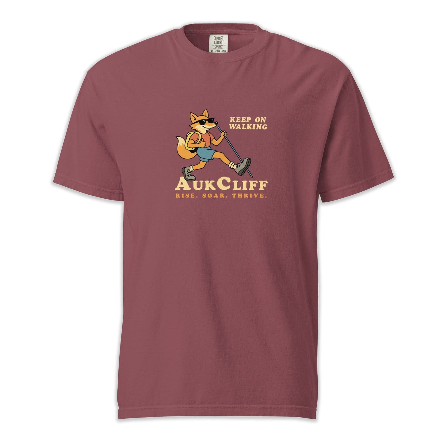 AukCliff Simple Comfort Colors T-shirt Brick / S AukCliff Keep On Walking Comfort Colors T-shirt