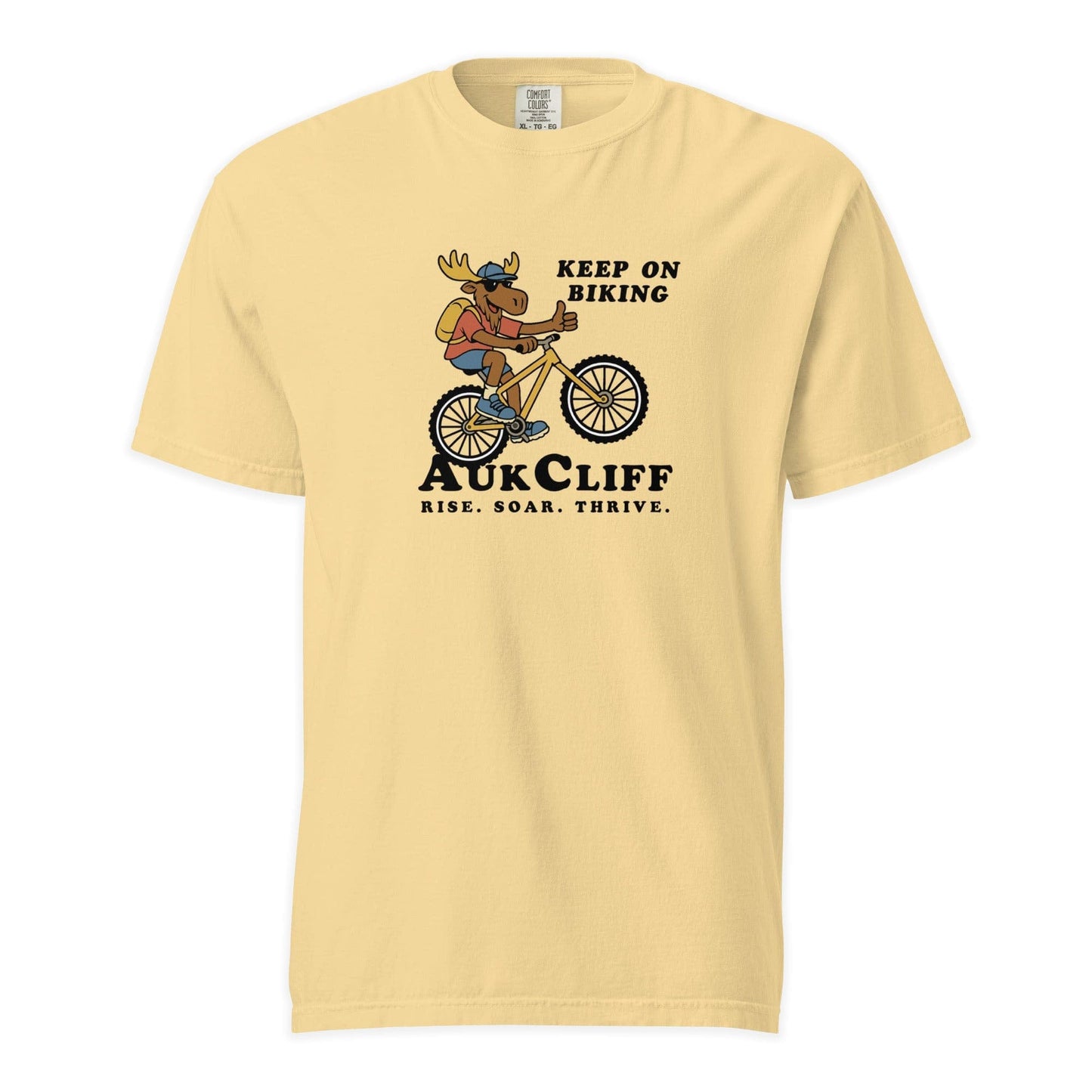 AukCliff Simple Comfort Colors T-shirt Butter / S AukCliff Keep On Biking Comfort Colors T-shirt